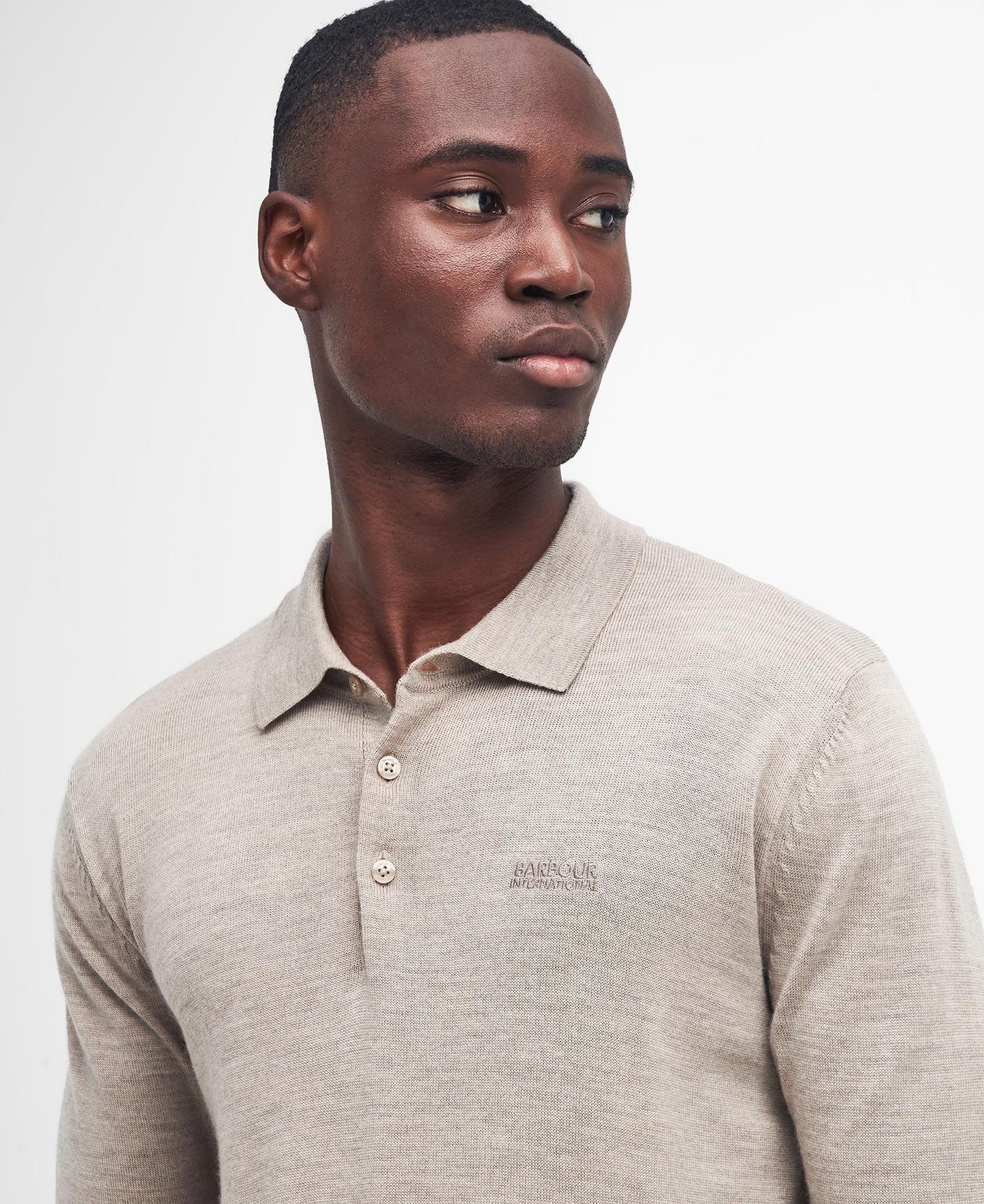 Barbour International Merlin Merino Polo Jumper