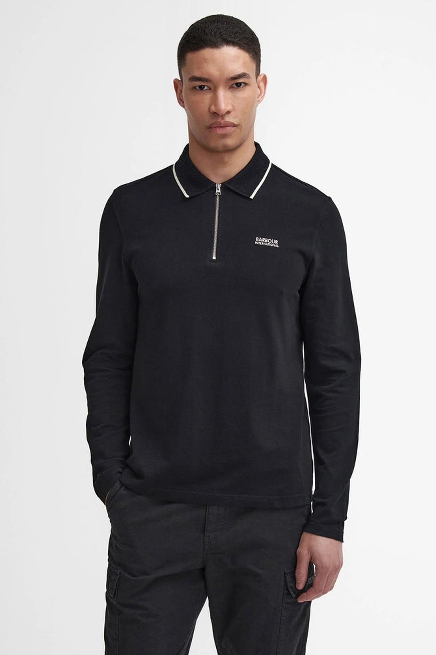 Barbour international Hampstead Long-Sleeved Polo Shirt