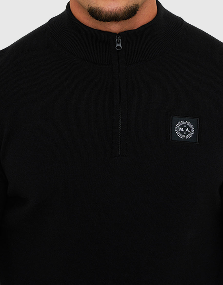 Marshall Artist Siren 1/4 Zip Knit // Black