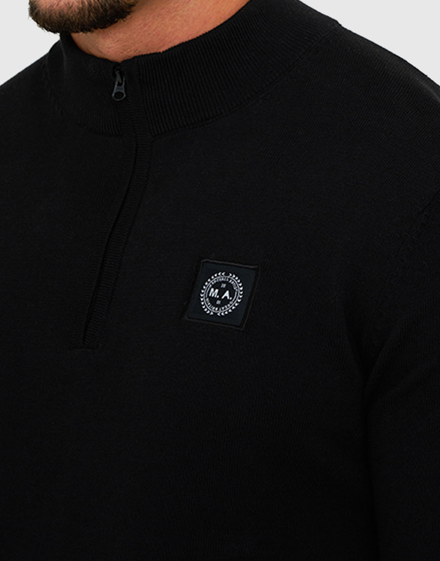 Marshall Artist Siren 1/4 Zip Knit // Black