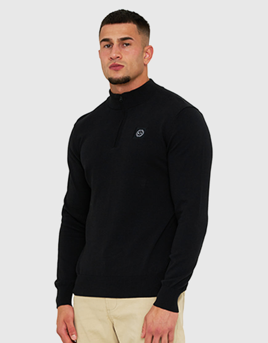 Marshall Artist Siren 1/4 Zip Knit // Black