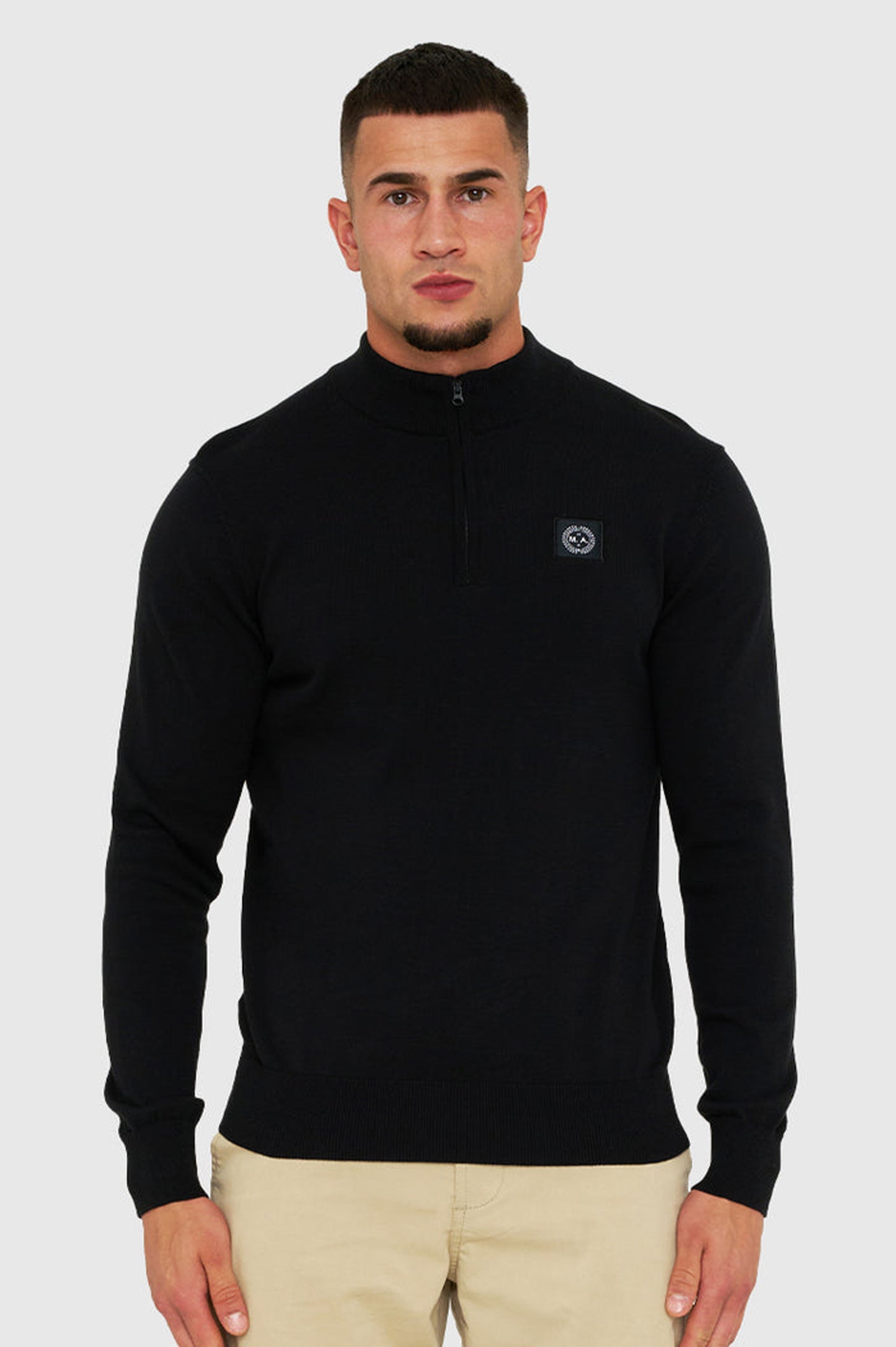 Marshall Artist Siren 1/4 Zip Knit // Black