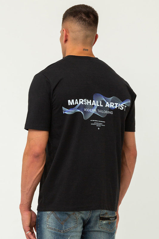 Marshall Artist Wireframe Graphic T-Shirt // Black