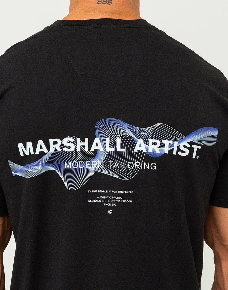 Marshall Artist Wireframe Graphic T-Shirt // Black