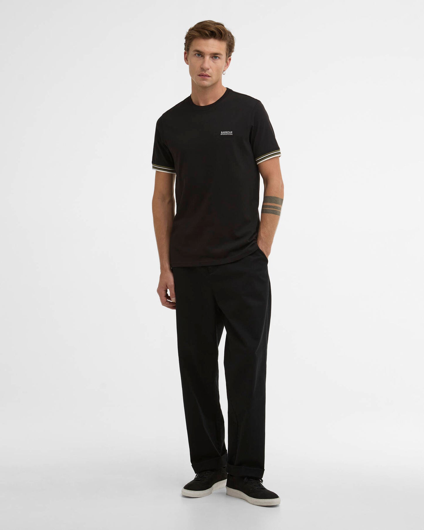Barbour International Burnwood Tipped Cuff T-Shirt