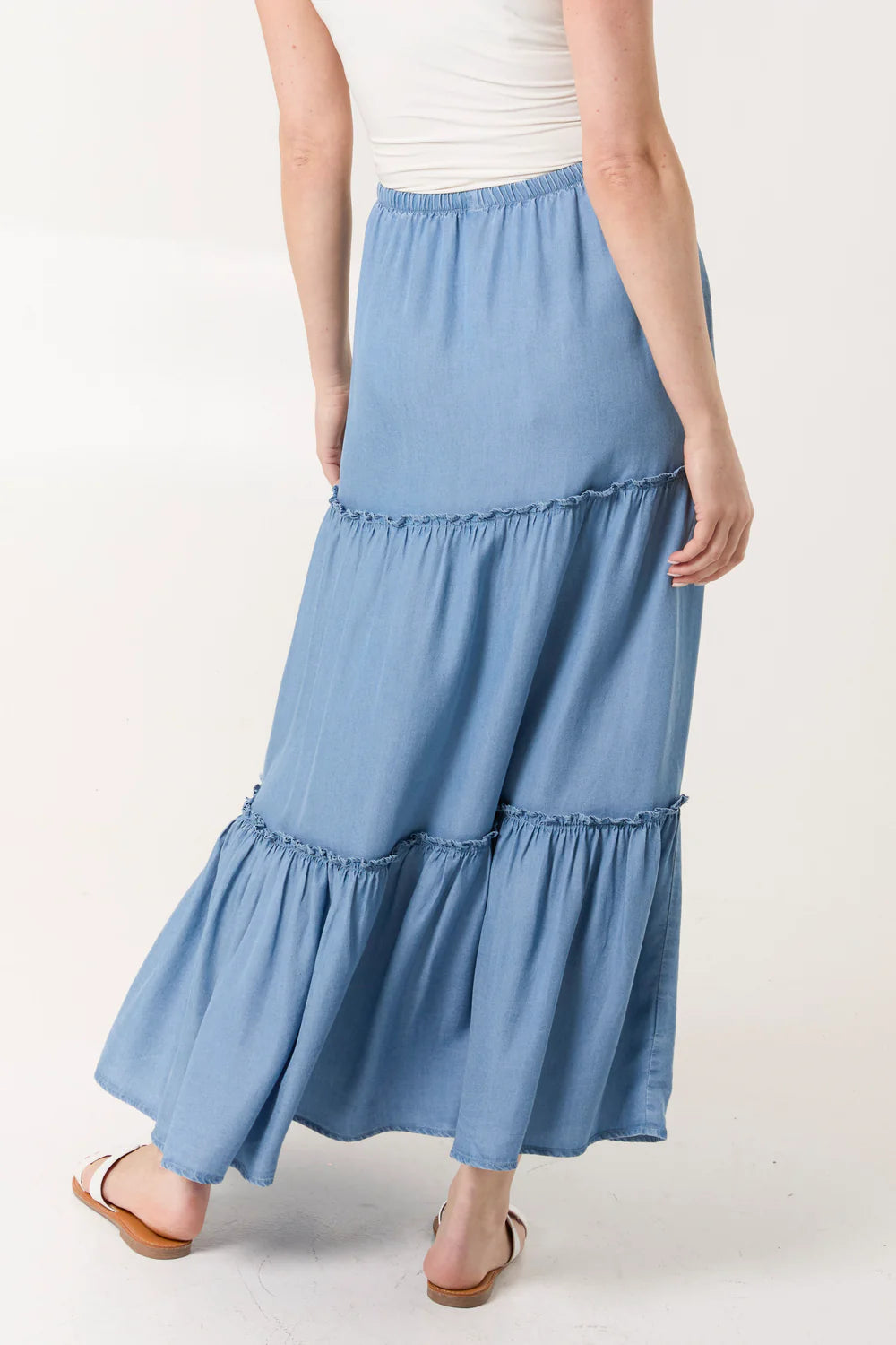 Nova of London Beaded Tiered Maxi Skirt