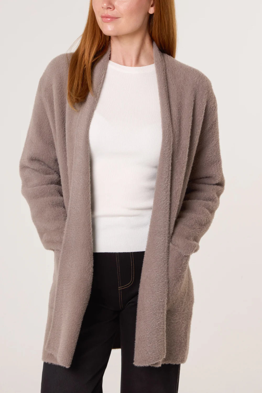 Nova of London Soft & Fluffy Mid Length Cardigan