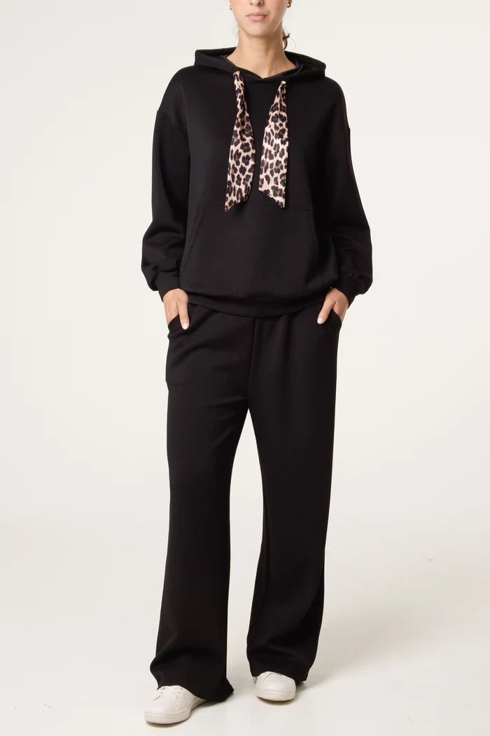 Nova of London Hooded Leopard Tie + Pant Set