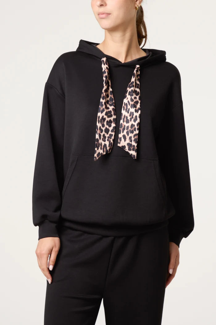 Nova of London Hooded Leopard Tie + Pant Set