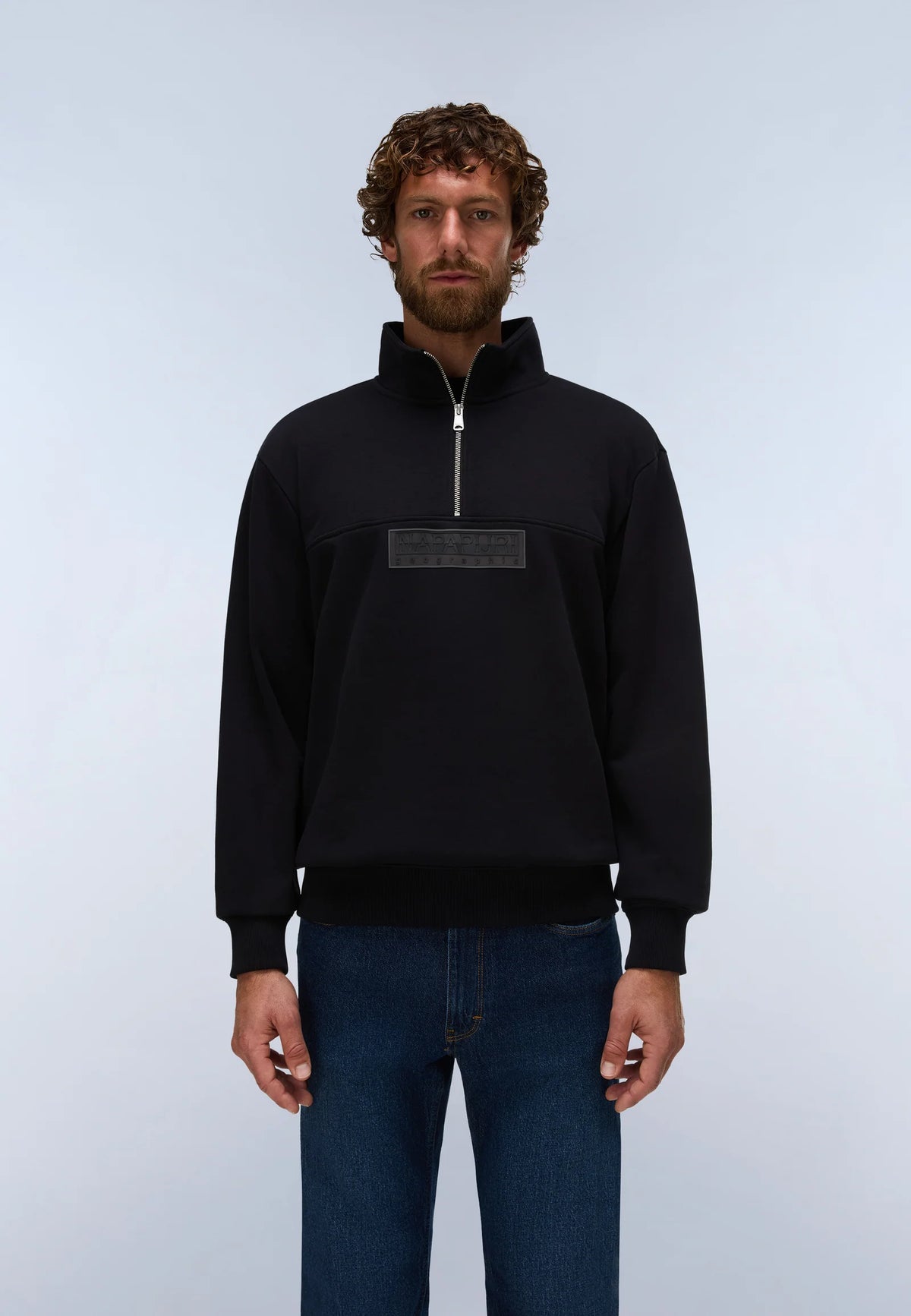 Napapijri Box Logo Half-Zip Sweatshirt