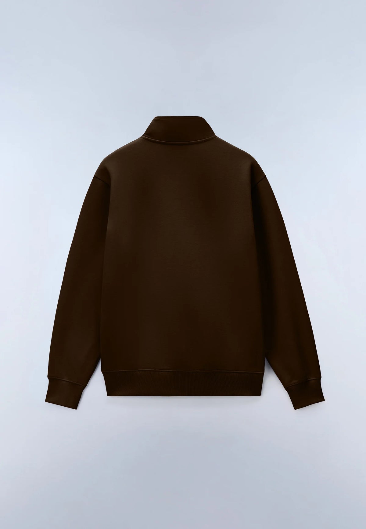 Napapijri Box Logo Half-Zip Sweatshirt Brown