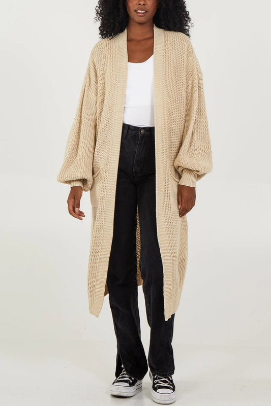 Nova of London Edge To Edge Knitted Long Cardigan