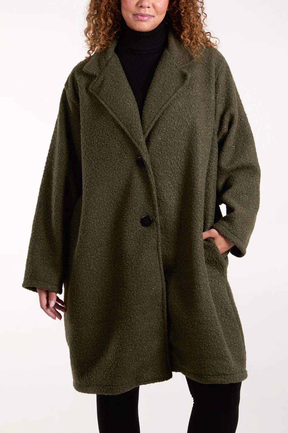 Nova of London Boucle Button Through Coat