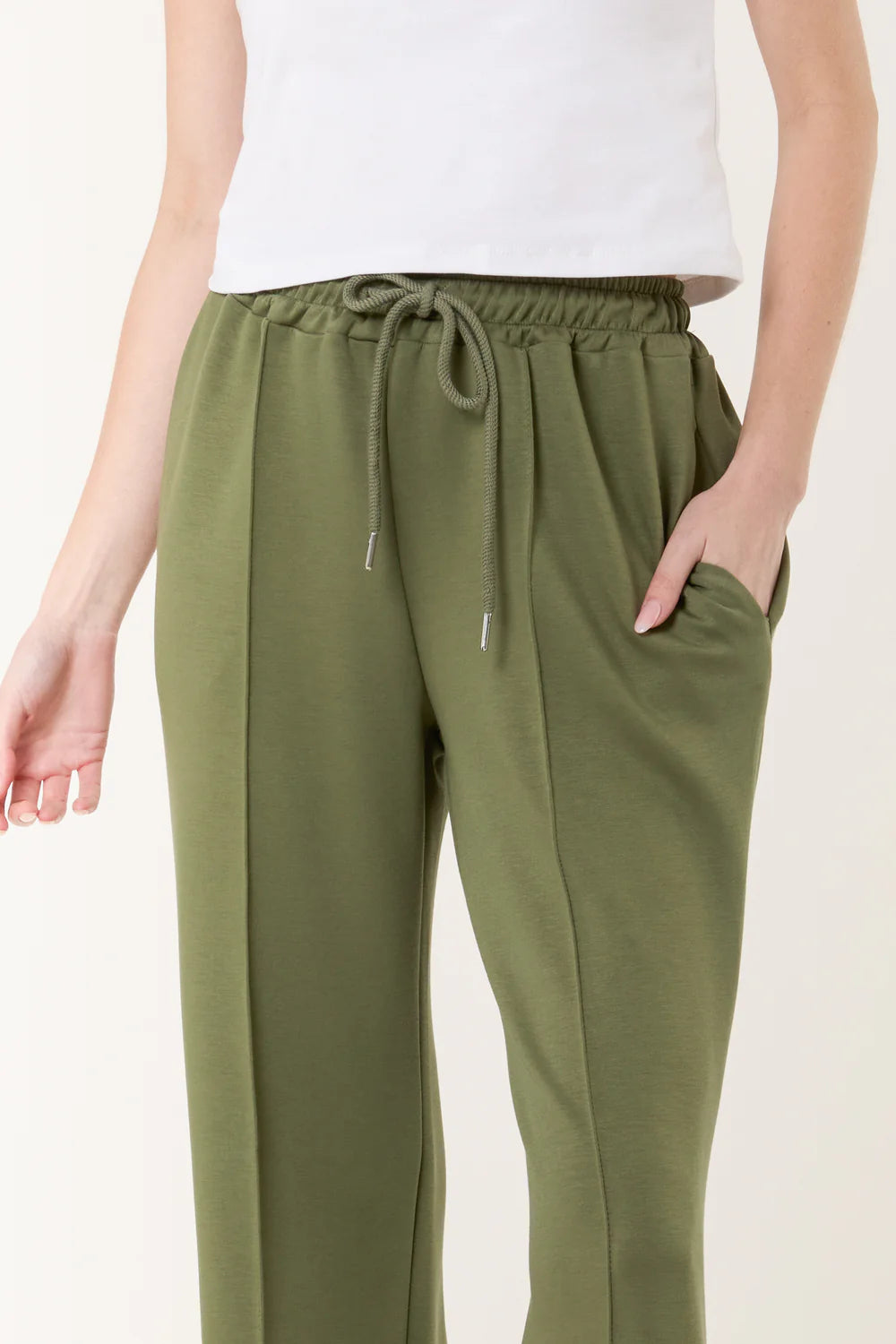 Nova of London Drawstring Crease-Front Sweat Trousers