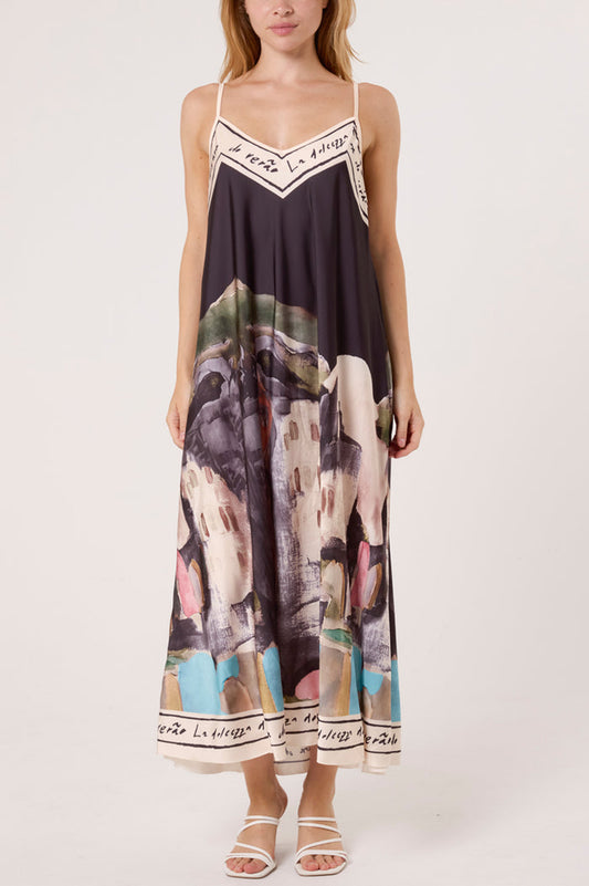 Nova of London Cami Border Print Swing Dress