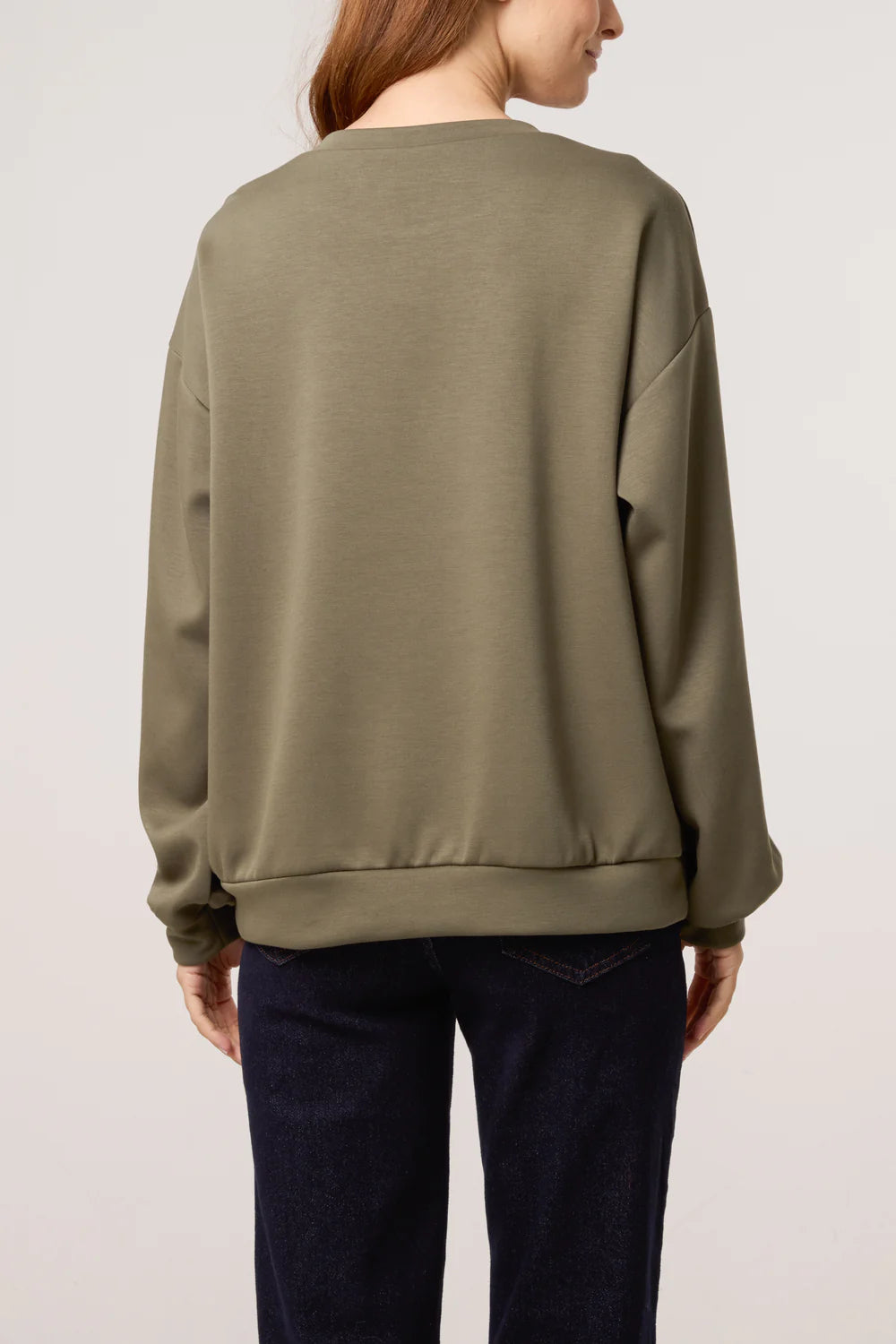 Nova of London Embroidered Flower Soft Touch Sweatshirt