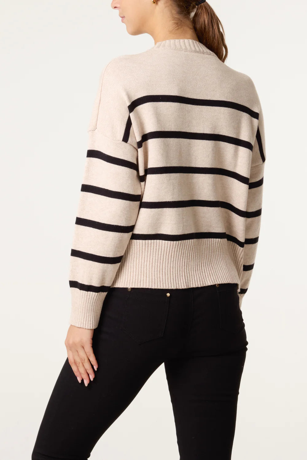 Nova of London Round Neck Stripe Jumper