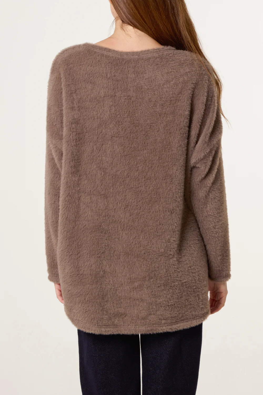 Nova of London Fluffy Round Neck Jumper