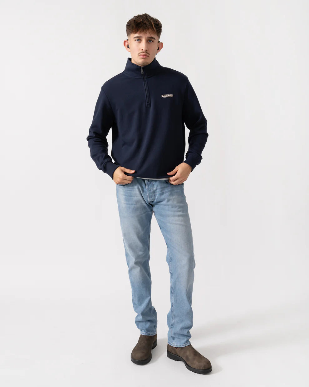 Napapijri Small Box Half Zip Sweatshirt