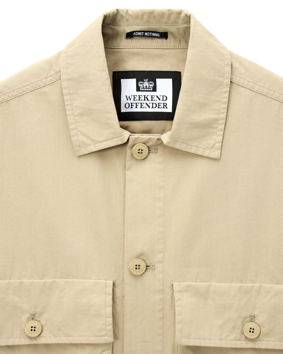 Weekend Offender Pancho Over-Shirt Stone