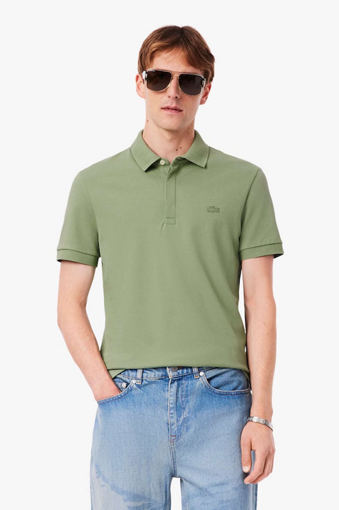 Lacoste Regular Fit Paris Stretch Piqué Polo Shirt