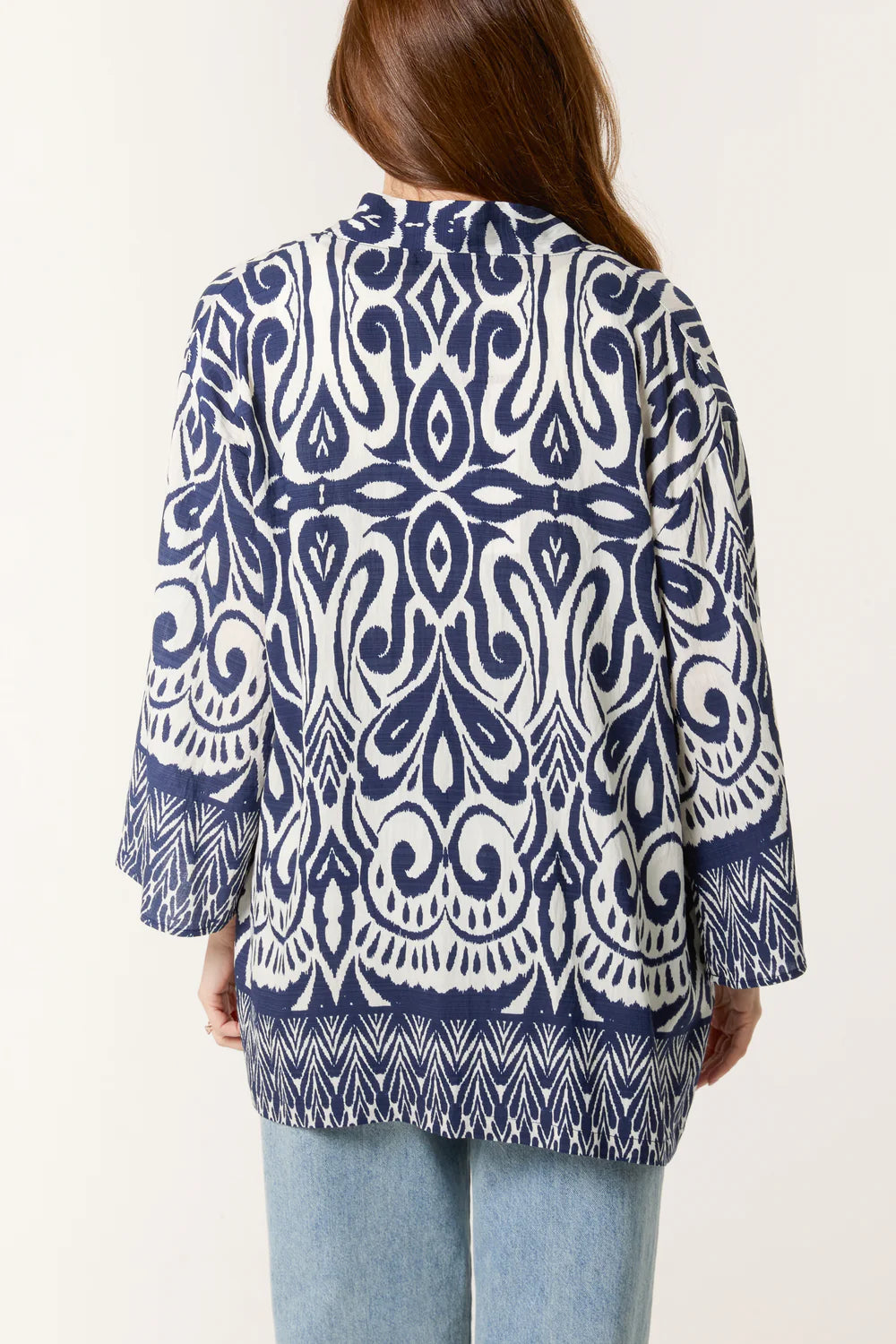 Nova of London Abstract Print Kimono