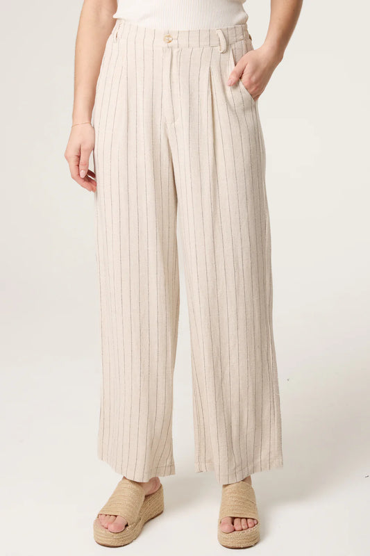 Nova of London Striped Linen Trousers