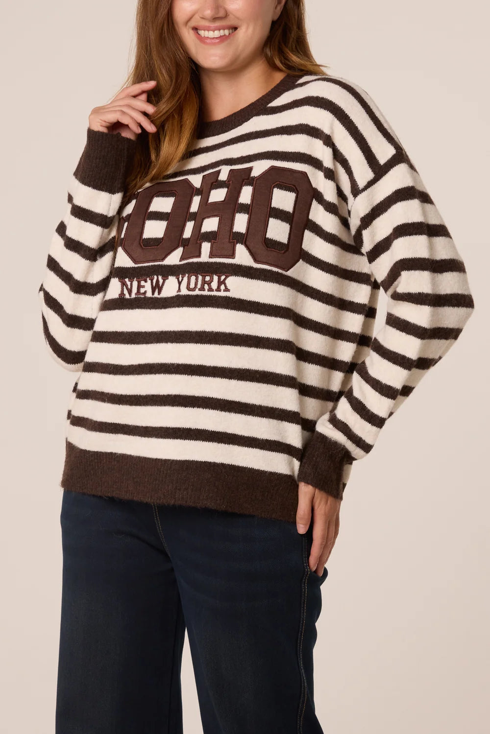 Nova of London Striped Soho NY Knit Jumper