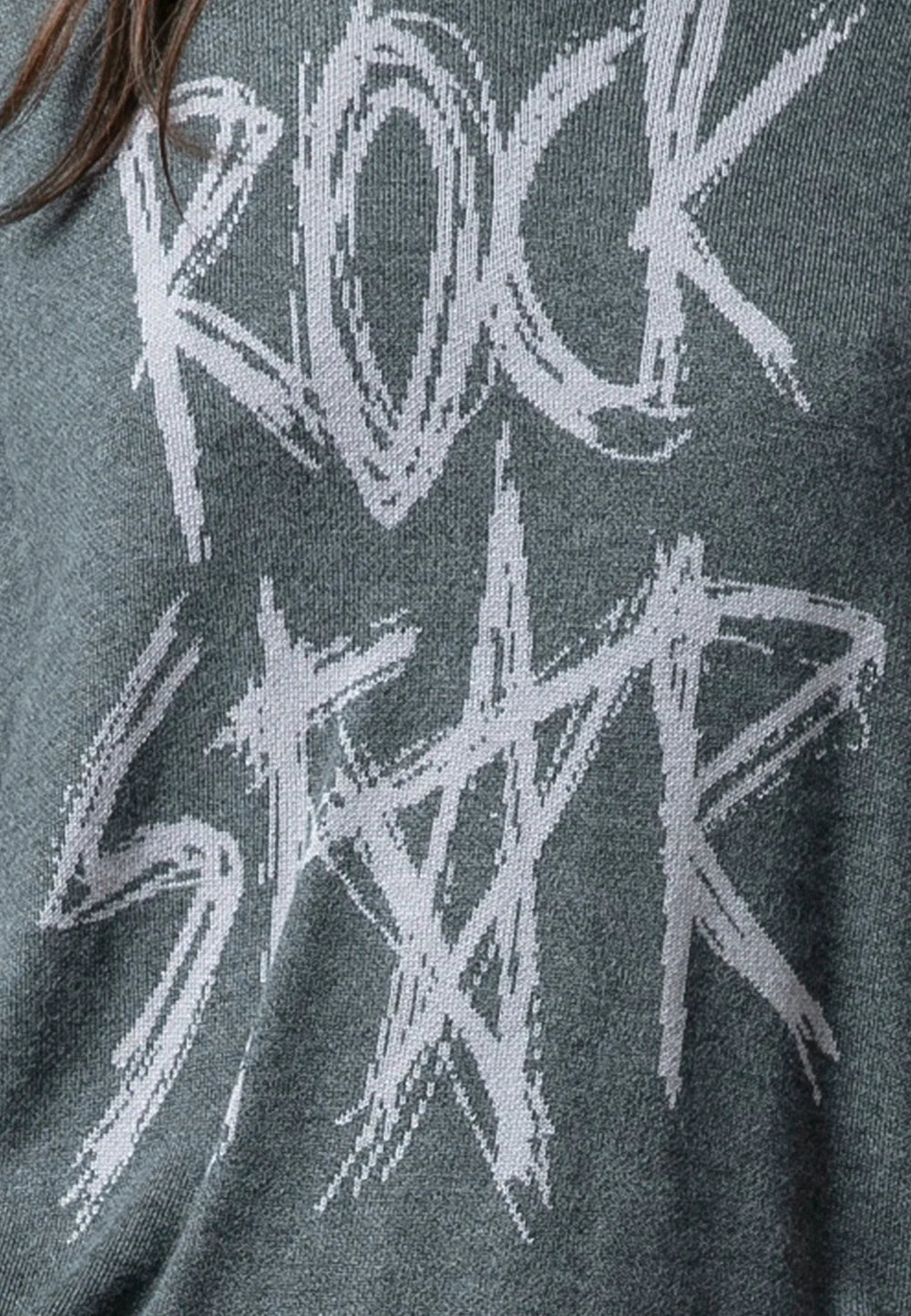 Religion Rosie Rock Star Jumper Grey Marl