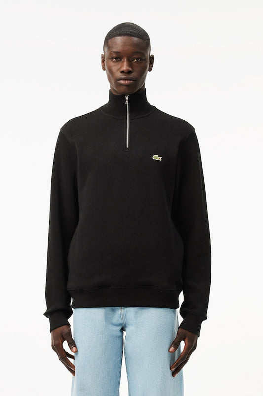 Lacoste High Neck Zipped Interlock Sweatshirt