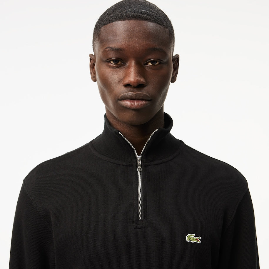 Lacoste High Neck Zipped Interlock Sweatshirt