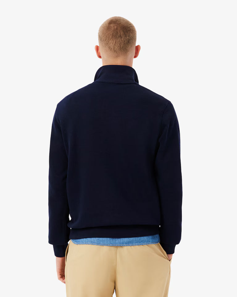 Lacoste Zip-Up High Neck Interlock Sweatshirt