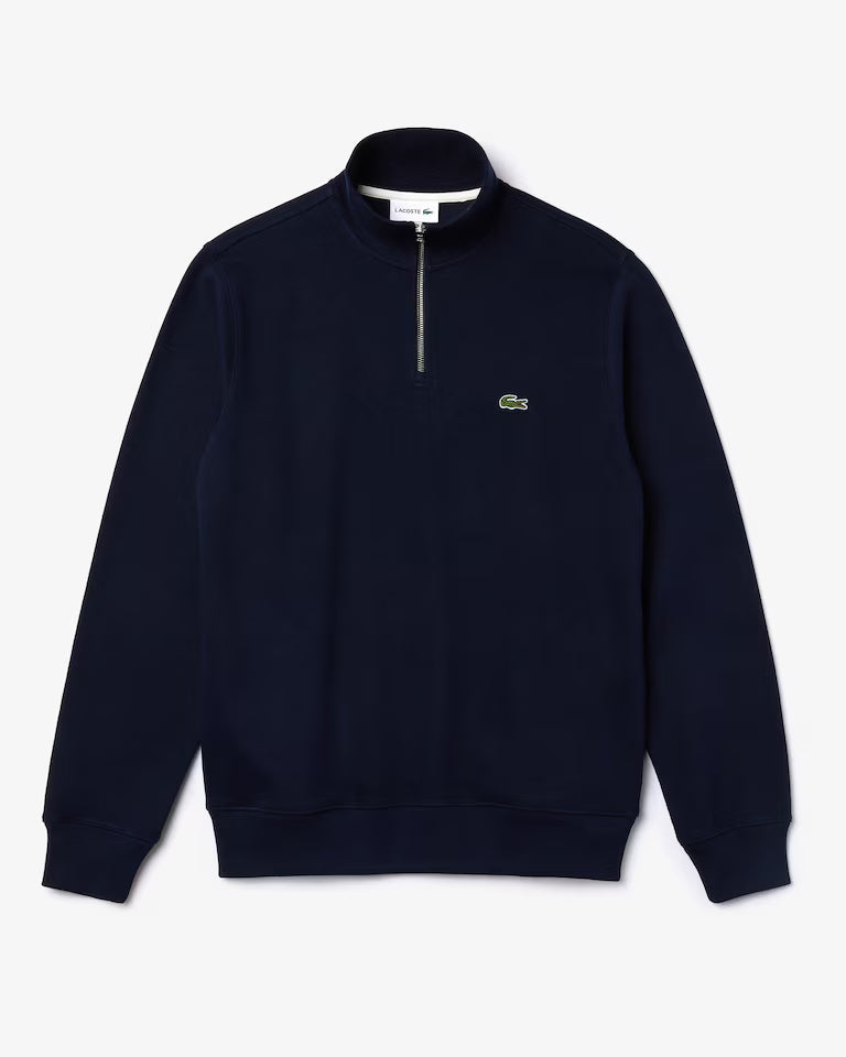 Lacoste Zip-Up High Neck Interlock Sweatshirt
