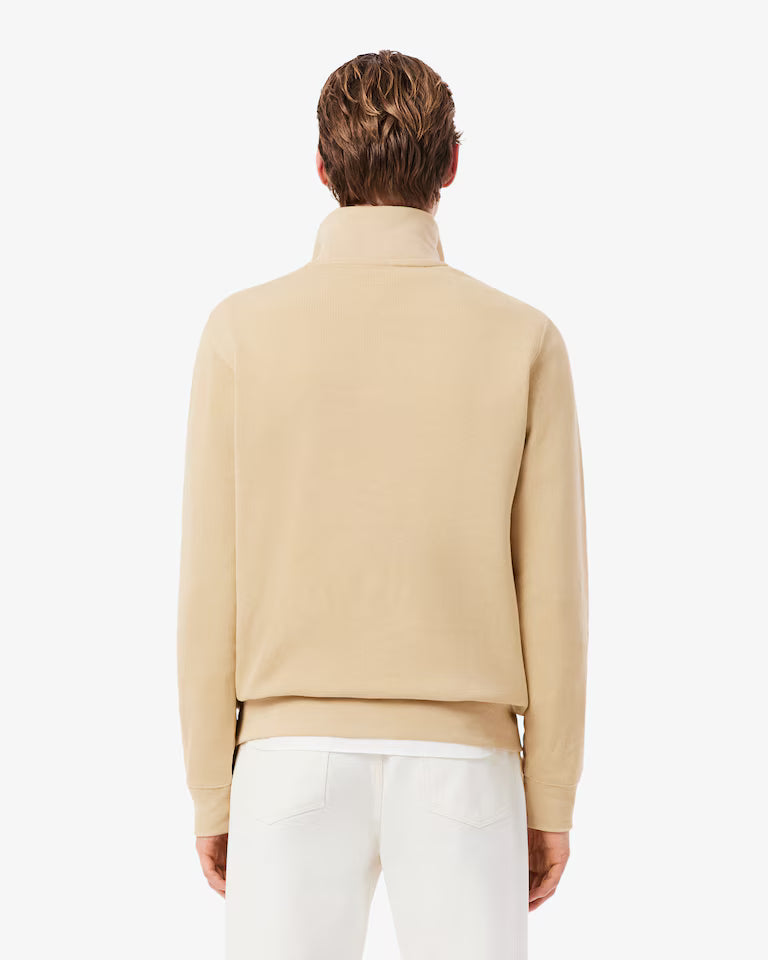 Lacoste Zip-Up High Neck Interlock Sweatshirt