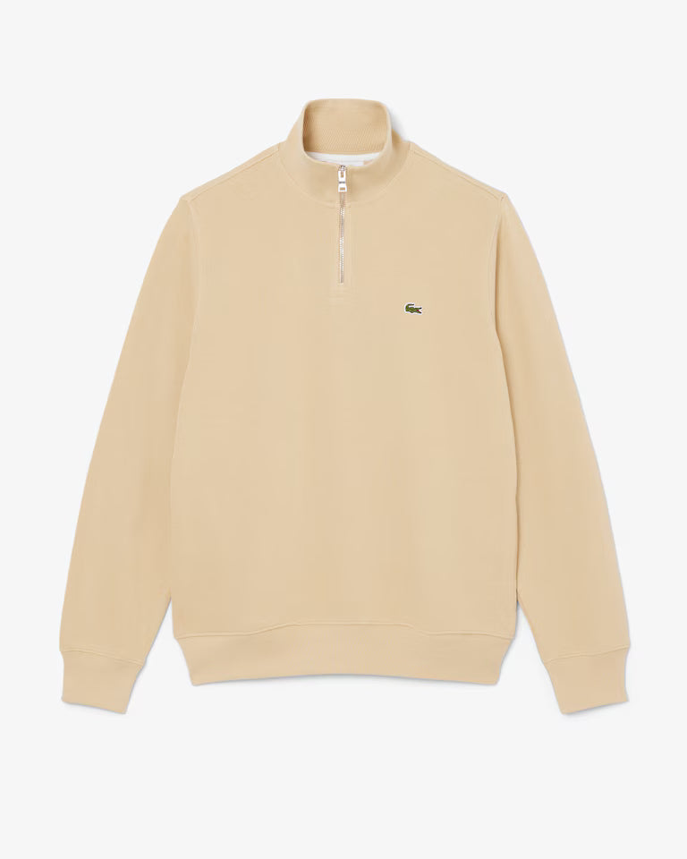 Lacoste Zip-Up High Neck Interlock Sweatshirt
