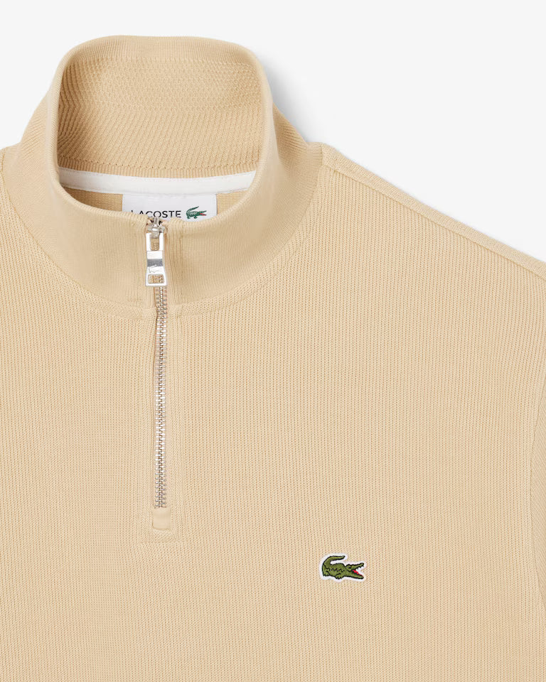 Lacoste Zip-Up High Neck Interlock Sweatshirt