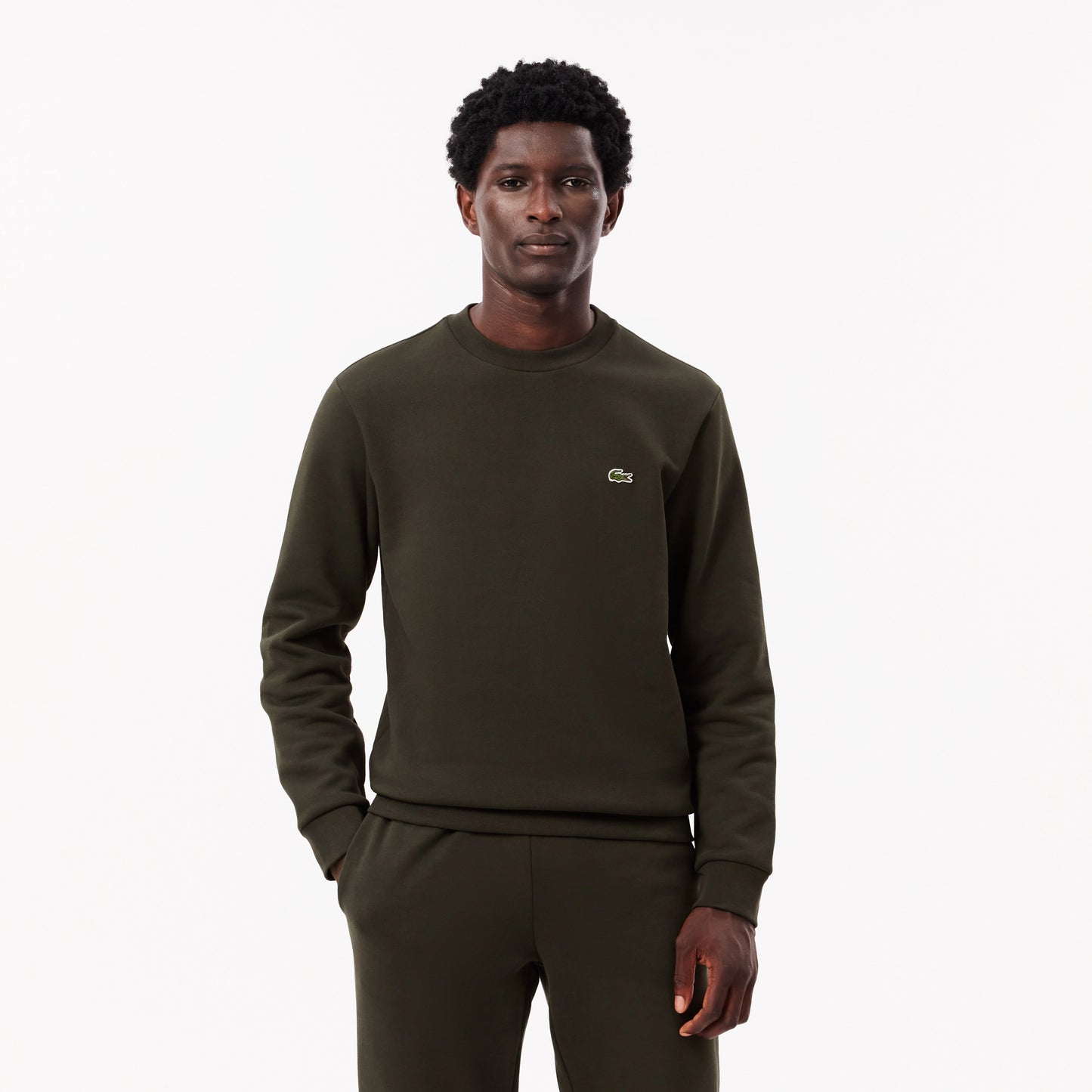 Lacoste Fleece Crew Neck Sweatshirt