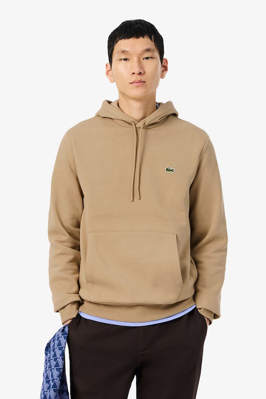Lacoste Fleece Hoodie (Beige)