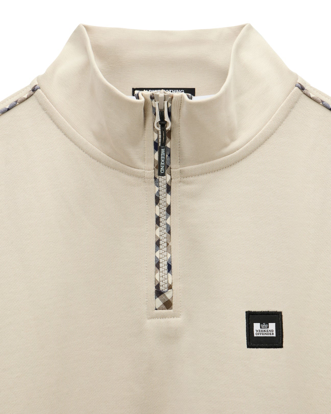 Weekend Offender Matisa Quarter Zip Sweatshirt Cement