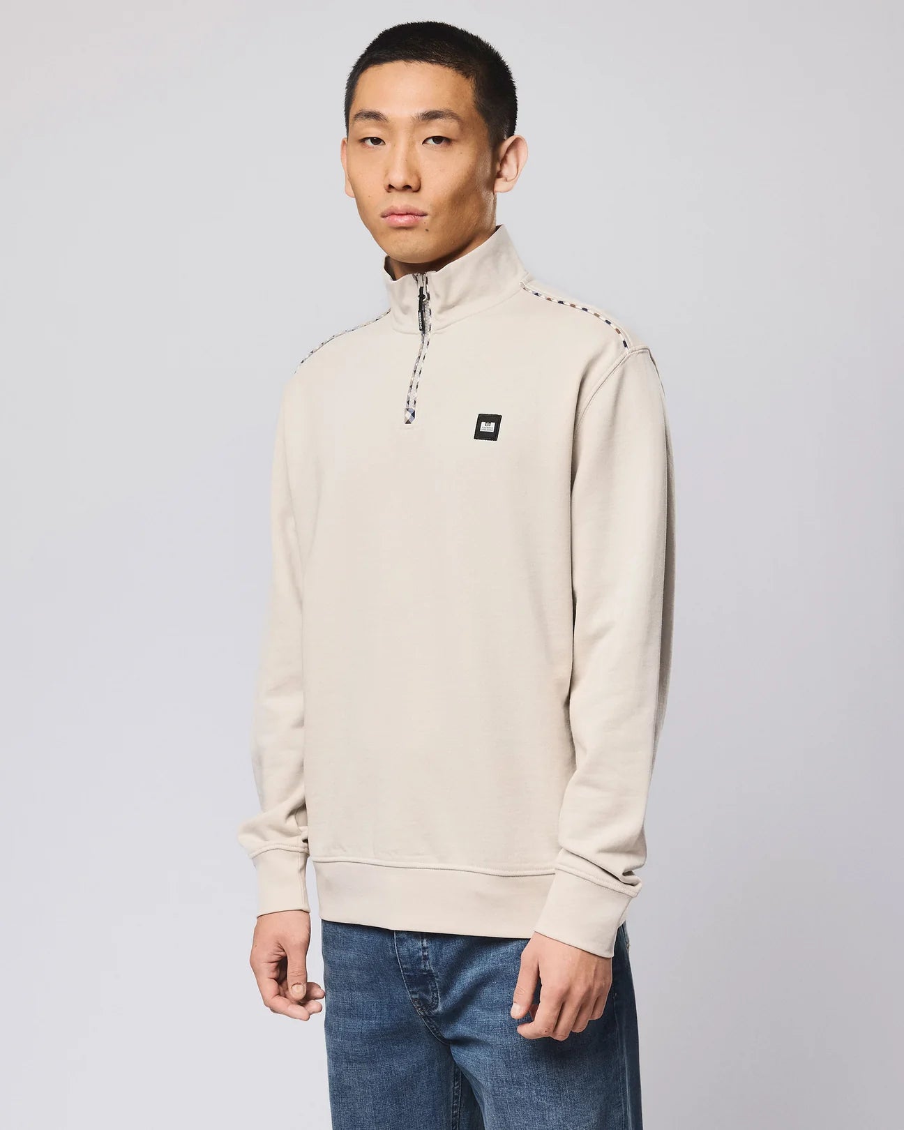 Weekend Offender Matisa Quarter Zip Sweatshirt Cement