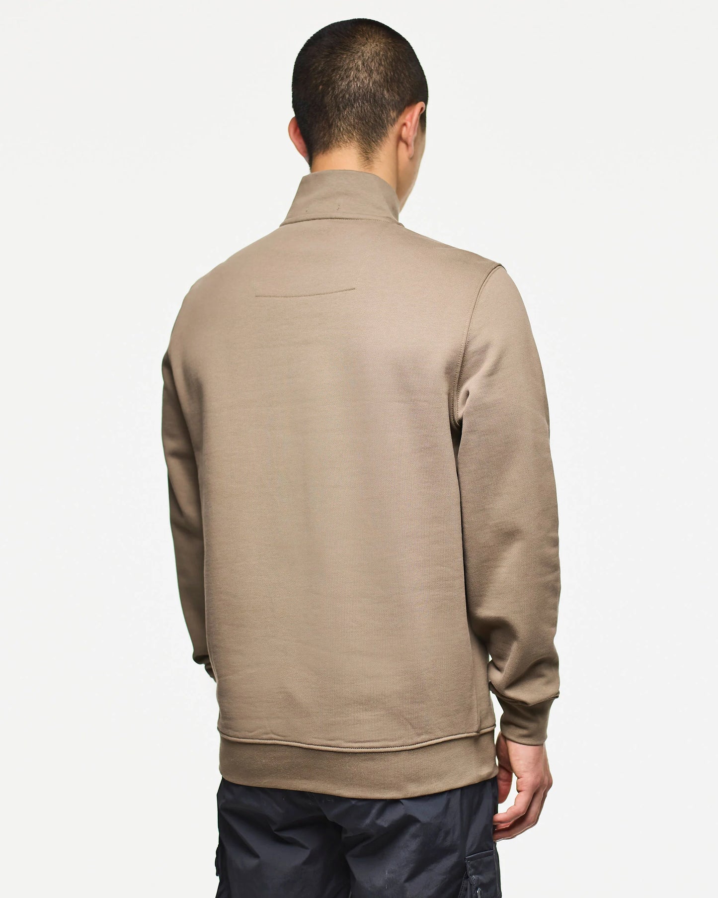 Weekend Offender Matisa Quarter Zip Sweatshirt Tobacco Brown