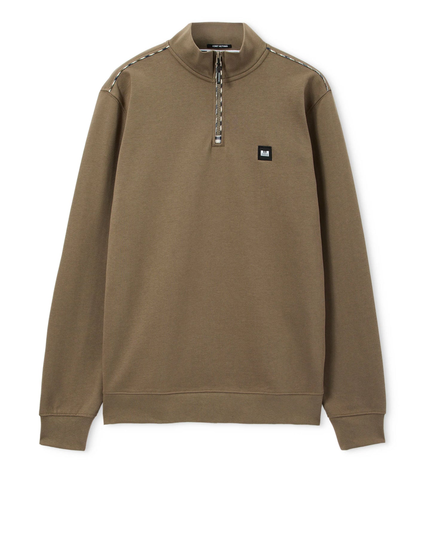 Weekend Offender Matisa Quarter Zip Sweatshirt Tobacco Brown