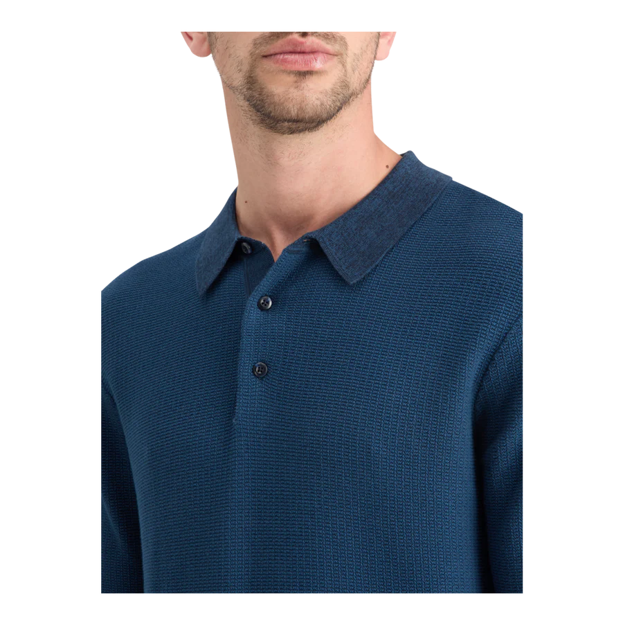 Scotch & Soda Men's Structured Knit Polo Shirt