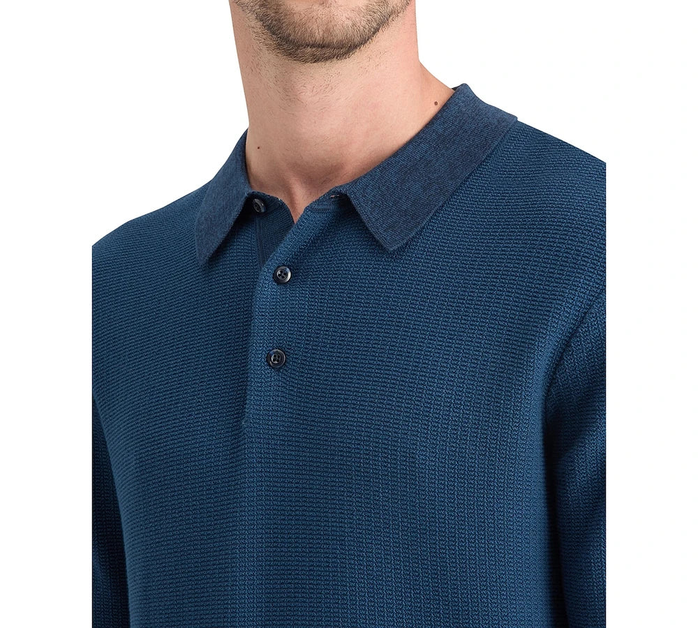 Scotch & Soda Men's Structured Knit Polo Shirt