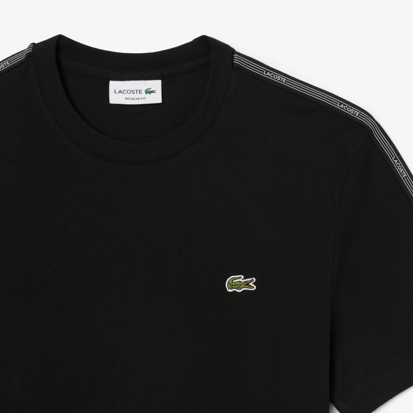 Lacoste Branded Stripe Band T-shirt