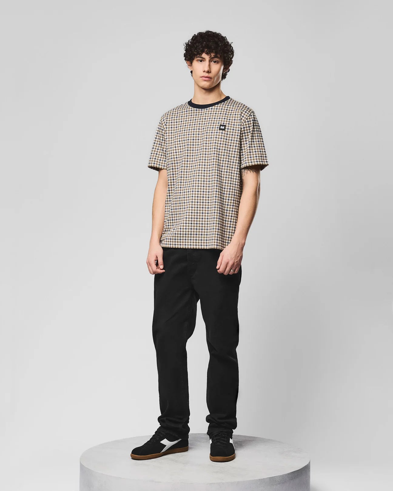 Weekend Offender Trimmer T-Shirt Mid House Check