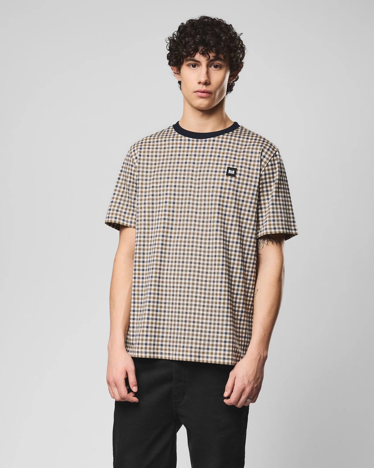 Weekend Offender Trimmer T-Shirt Mid House Check