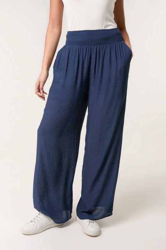 Nova of London Shirred Wide-Leg Trouser