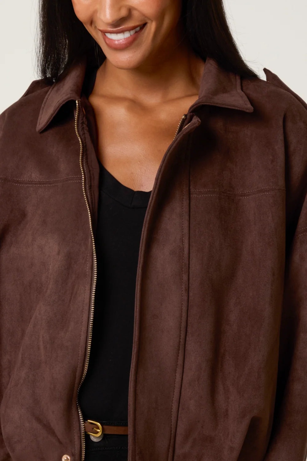 Nova of London Suedette Puffball Jacket