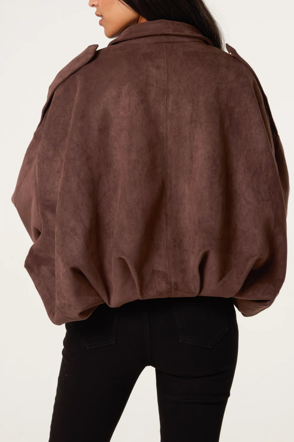 Nova of London Suedette Puffball Jacket